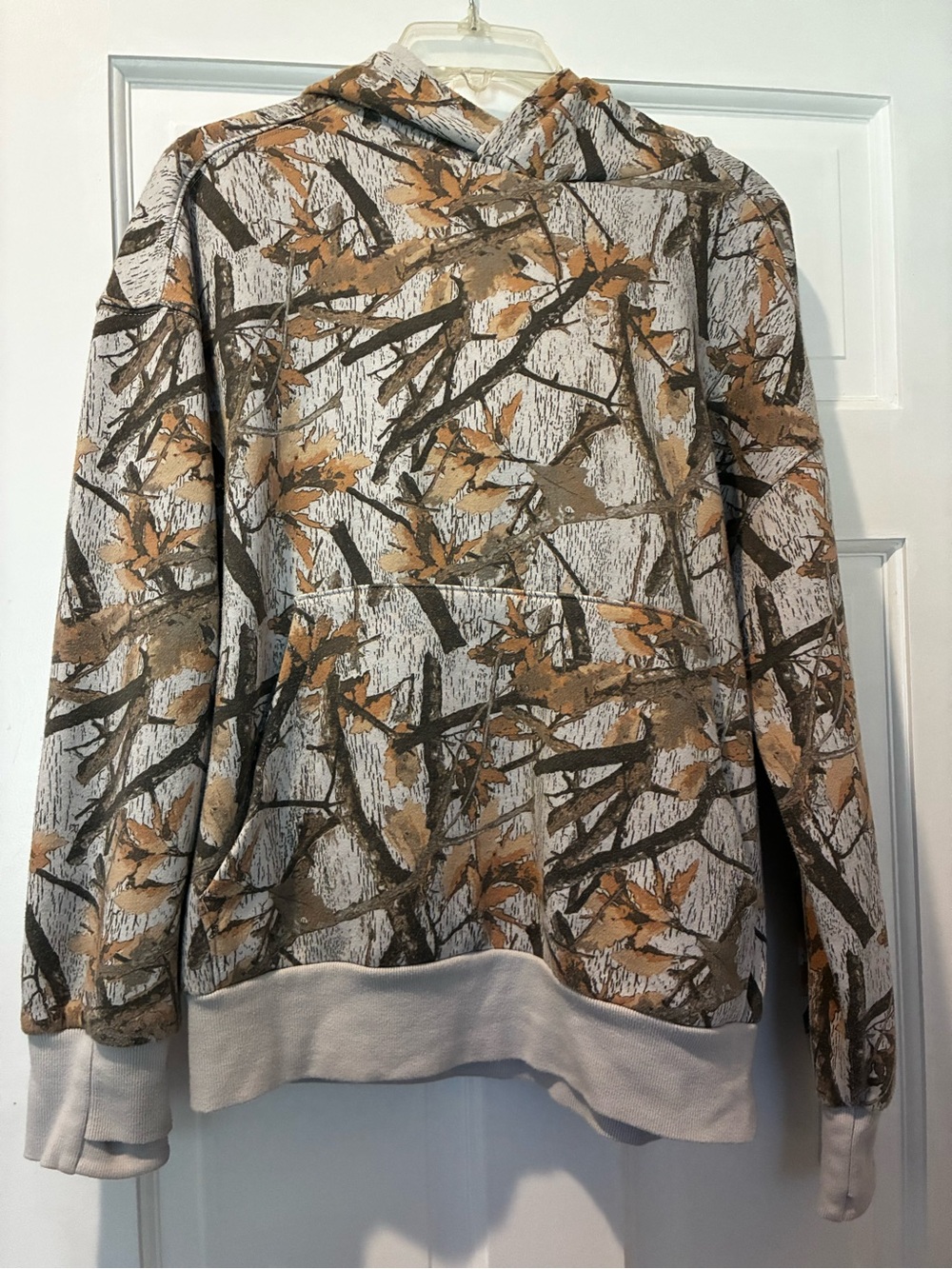 art class Beige and Brown Camo Hooded Sweatshirt